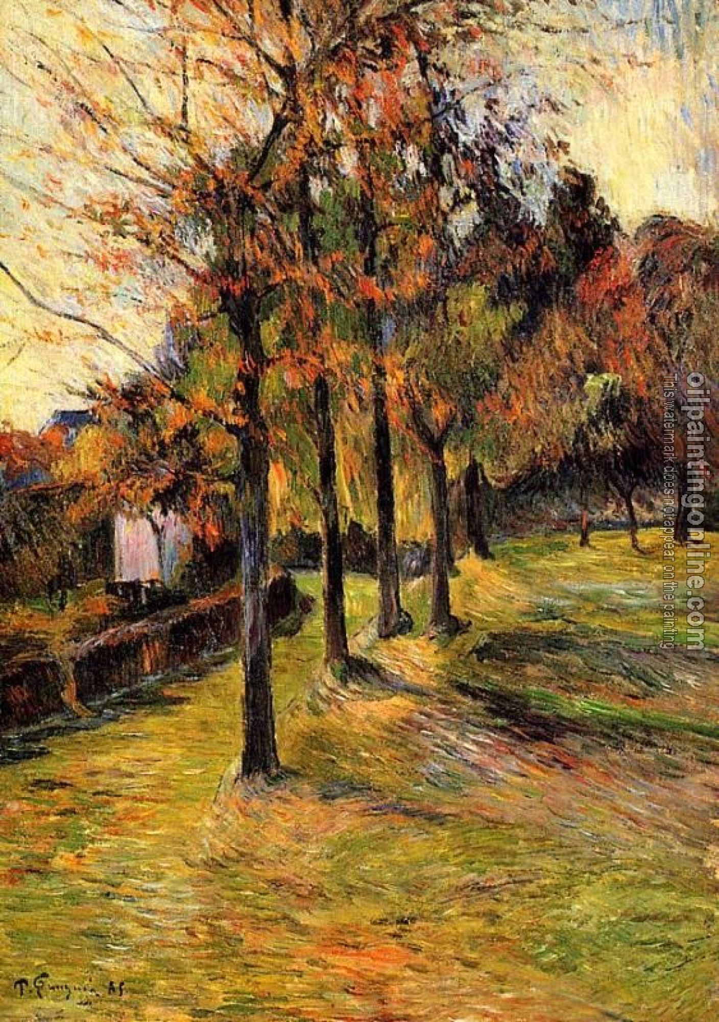Gauguin, Paul - Tree Lined Road, Rouen